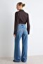 Mavi DÖKÜMLÜ Yüksek Bel Wide Leg Geniş Paça Jeans TWOAW27JE00098 - 4