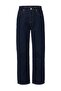 Wardrobe Essentials Koyu Mavi %100 Pamuk Yüksek Bel Straight Boru Paça Jeans TWOAW27JE00093 - 5