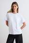 Beyaz İnci Detaylı Regular/Normal Kalıp Örme T-Shirt TWOSS24TS00070 - 2