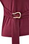 Bordo Düz Fitted/Vücuda Oturan Dik Yaka Ay Kol Kemerli Modal Kumaş Örme Bluz TWOAW27BZ00155 - 6