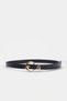 Black-Brown Women's Double Belt Takaw27Ke00009 - 2