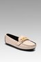 Women's Cream Chain Daily Casual Ballerina Shoes Bynddem02 - 7