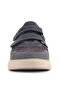 Genuine Leather Brown Gray Velcro Light Sole Boys' Sports Shoes - 4