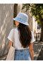 Women's Denim Bucket Hat Light Blue - 4