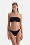 Siyah-Pembe Straplez Bikini Üst - 8