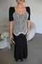 Black Lace Detailed V-Neck Design Premium Maxi Dress - 4