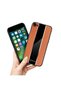 Apple iPhone 8 Compatible Case Zebana Premium Leather Case Brown - 3