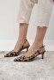 Venus Leopard Print Blunt Pointed Toe Women's Heeled Shoes - 3