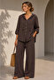 Women's Muslin Shirt Jacket - Brown Tr3435 - 4