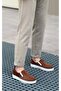 BA0339 Laceless Velvet Brown White Sole Casual Men's Shoes - 3