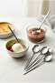 Silver Color Set of 6 Luxury Dessert Spoons