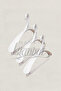 6 Pcs Luxury White Plastic Coat Hanger Clothing Hanger Suit Hanger Skirt Hanger - 3