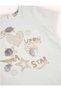 Baby Girl Wish Upon Star Themed Short Sleeve T-Shirt 0-12 Years Ecru - 3