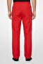 Men Regular Fit Brand Logo Track Pants, Red - 4
