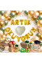 I'M Now Reading Foil Letter Balloon Mold Green Gold Confetti Reading Day Themed Decoration - 2