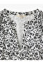 Cotton Lined Mandarin Collar Balloon Sleeve Long Floral Dress - 5