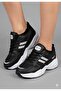 Women's Black and White Non-Yellowing Sole Sneaker Shoes - 2