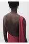 Asymmetrical Satin Dress - 8