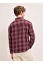 Men's Red with White Tartan Check Relax Fit Overshirt for Every Occasion - 4