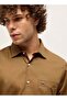 Men's Brown Tailored Fit Solid Formal Shirt for Every Occasion - 5
