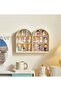 2-Pack Triple Wall Mounted Plastic Display Cabinet,Toy Display Case,White,for Home - 3