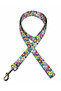 Rainbow Patterned Adjustable Dog Collar and Leash Set 3 Sizes S - L - m