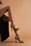 Stella Crystal Premium Nude Stone Thin Strap Evening Dress Heeled Slippers - 3