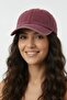 Unisex Burgundy Washed Denim Baseball Cap |   Adjustable Outdoor Sports Cap - 2