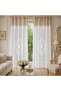 Belle Linen Look Embroidered Panel Curtain 7461-02-028-01 - 4