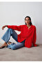 Red Linen Shirt Loose Fit / Relaxed Fit 1210747-70474