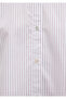 Striped White Crop Shirt Crop / Short Cut 1211297-88614 - 7