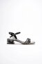 Women's Platinum Stone Thick Heeled Sandals Tr20My26G - 2