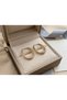 Zircon Stone Dorika Oval Steel Earrings with Studs - 5