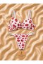 Lip-Patterned Push-Up Bra and Panties Set - 2