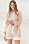 Woman's Stone Shawl Collar Atlas Jacket CKT-19000139 - 5