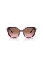 5457-s298914 53 Women's Purple Slanted Frame Sunglasses - 5