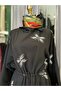 Hale Papillion Scuba Dress - Black - 1 - 3