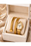 Gold Color Special Design Stone Wrapped Snake Model Women's Wristwatch - 6