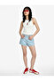 Cotton Low Waist Chino Pocketed Comfortable Fit Mini Denim Shorts - 2