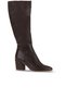 Brown Leather Women's Heeled Boots 01Wr5104 - 2