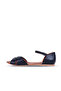 Black Leather Women Sandals 01Wl1217 - 3