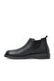 Black Leather Women's Flat Boots 01Wd2201 - 4