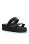 Black Pearlescent-Paris Women's Wedge Heeled Slippers 26Wt752750 - 3