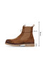 Tan Suede Women's Flat Boots 01Wf3801 - 3