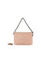 Powder light leather women's shoulder bag - 4