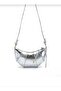 Women's Kuruvasan Model Arm and Shoulder Bag Silver Color