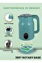SKT-1824 1500W Seamless Double-Wall Electric Kettle [Sea Green, 1.8L] - 4