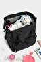 -07 Klinkır Mother Care Baby Bag Mother Bag Backpack Black-Black - 6