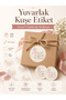 Bird Sticker in Beautiful Days - Round Cut - White Flowers (3.8X3.8Cm)