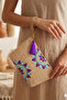 Straw Women's Portfolio & Clutch Triangle Bag Purple - 2